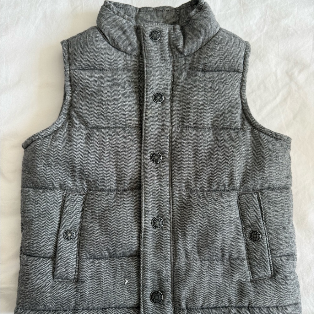 Janie and Jack Charcoal Puffer Vest